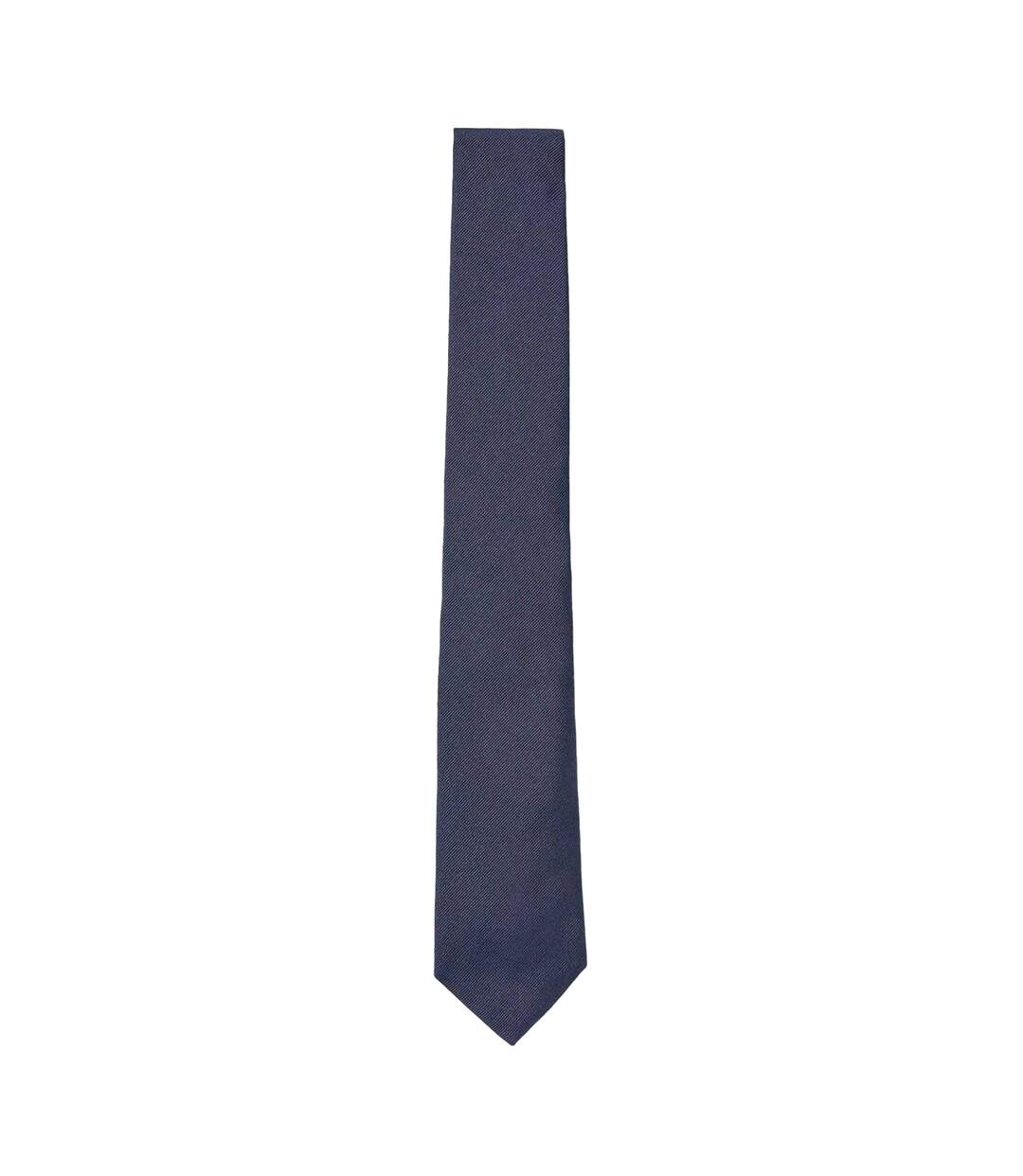 Cravate Homme Taille Unique Bleu Foncé Boss-1