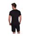 Mens classic v neck pyjama set black Light And Shade-2