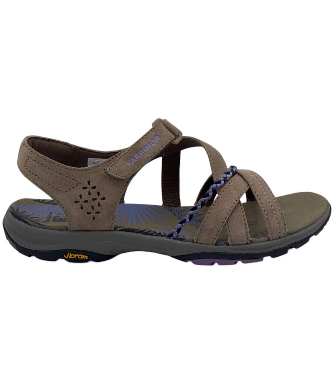 Womens/ladies Tobago Walking Sandals Beige Karrimor-1