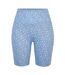Womens/ladies High Waist Cycling Shorts Blue Miso-1