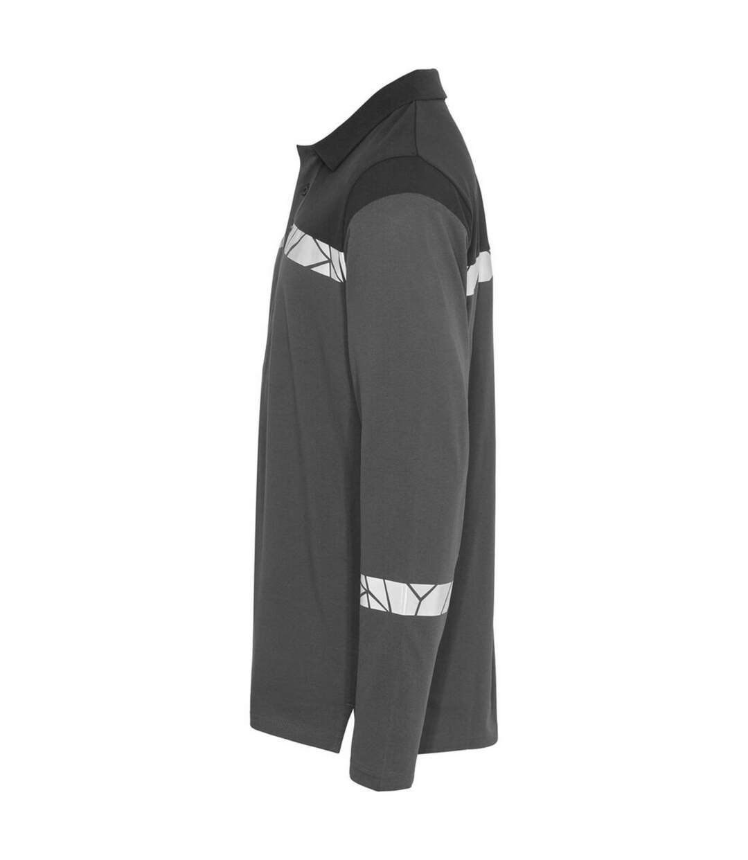 Polo Manches Longues Progression Homme Gris Noir Projob-3