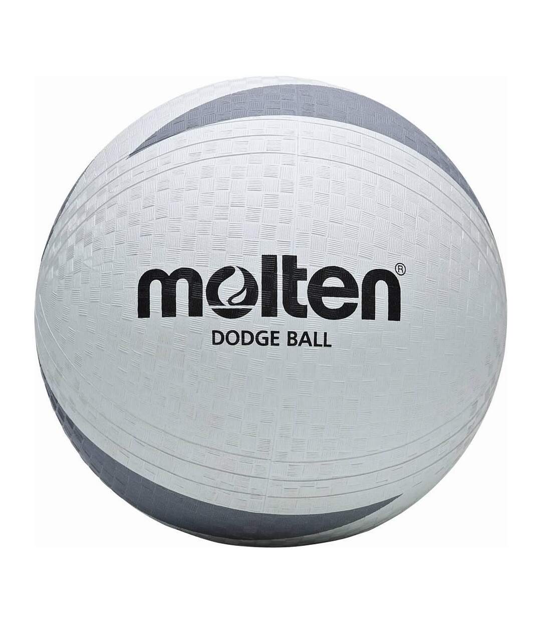 Ballon de dodgeball taille 3 blanc / gris Molten-1
