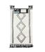 Tapis de Bain à Franges Freya 50x80cm Blanc-2