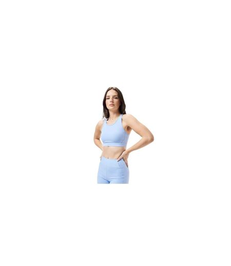 Womens/ladies Core Racerback Sports Bra Brunnera Blue USA Pro