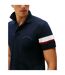 Polo Motif/style Rayures Contrastées Homme Rose Foncé Violet Tommy Hilfiger-4
