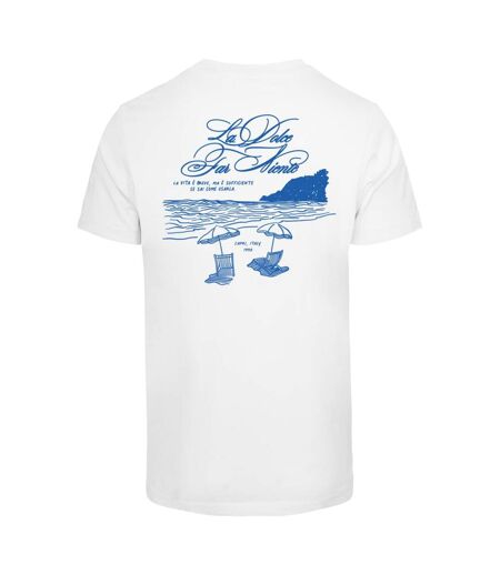 T-shirt Homme La Vita E Breve Blanc Mister Tee