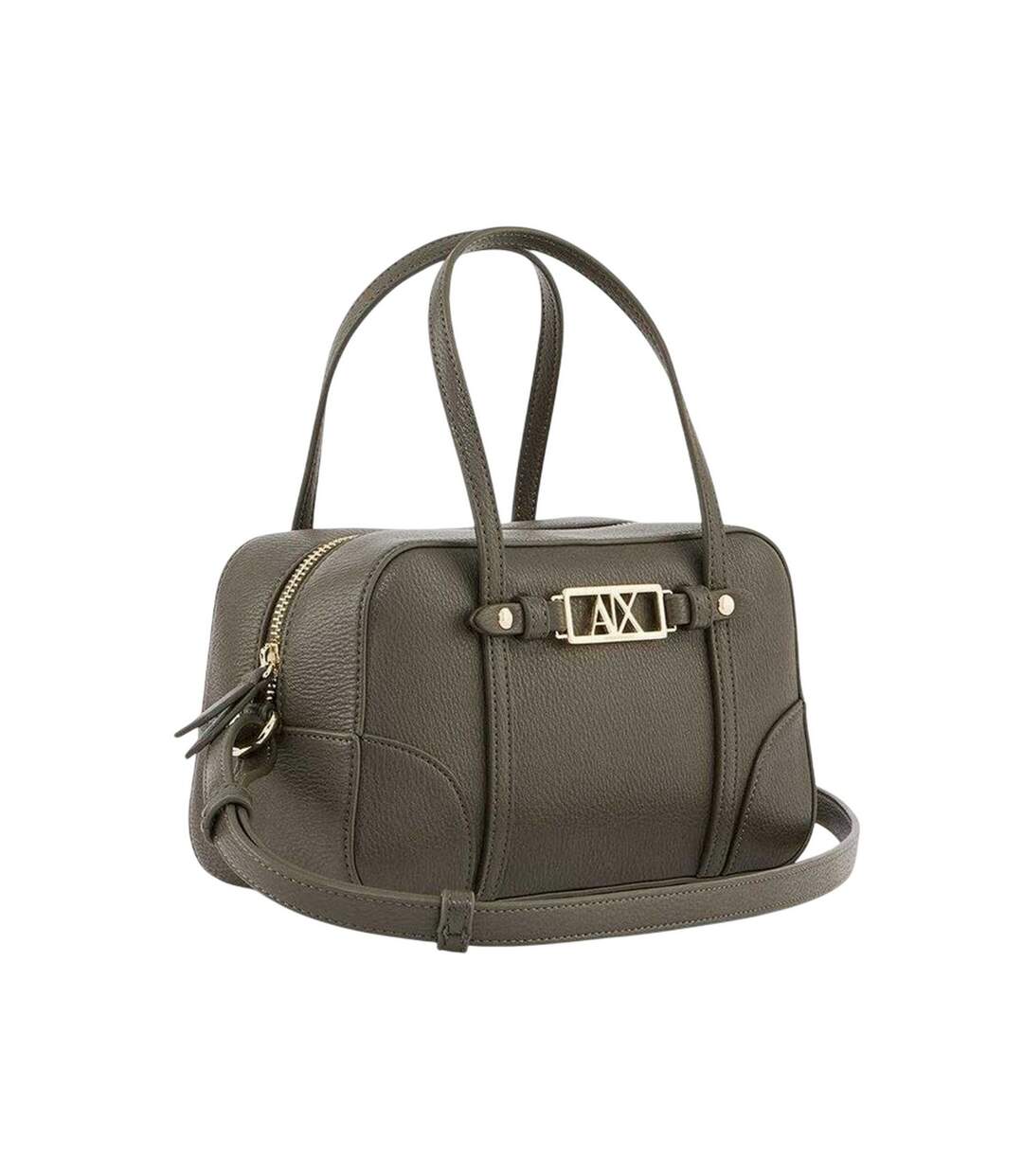 Sac À Bandoulière Motif/style Logo Métallique Femme Taille Unique Kaki Foncé Armani Exchange-3