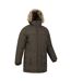 Mens Antarctic Extreme Waterproof Down Jacket Dark Khaki Mountain Warehouse-3
