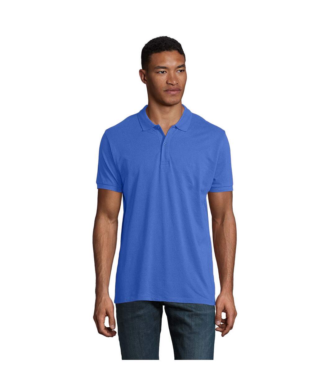 Polo Planet Homme Bleu Roi SOLS-2