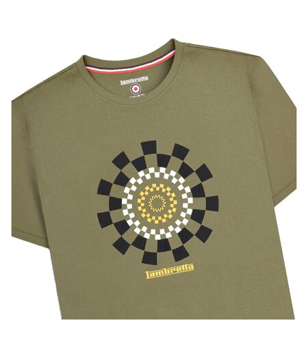 T-shirt Motif/style Jogging Aw25 Homme Vert Kaki Lambretta