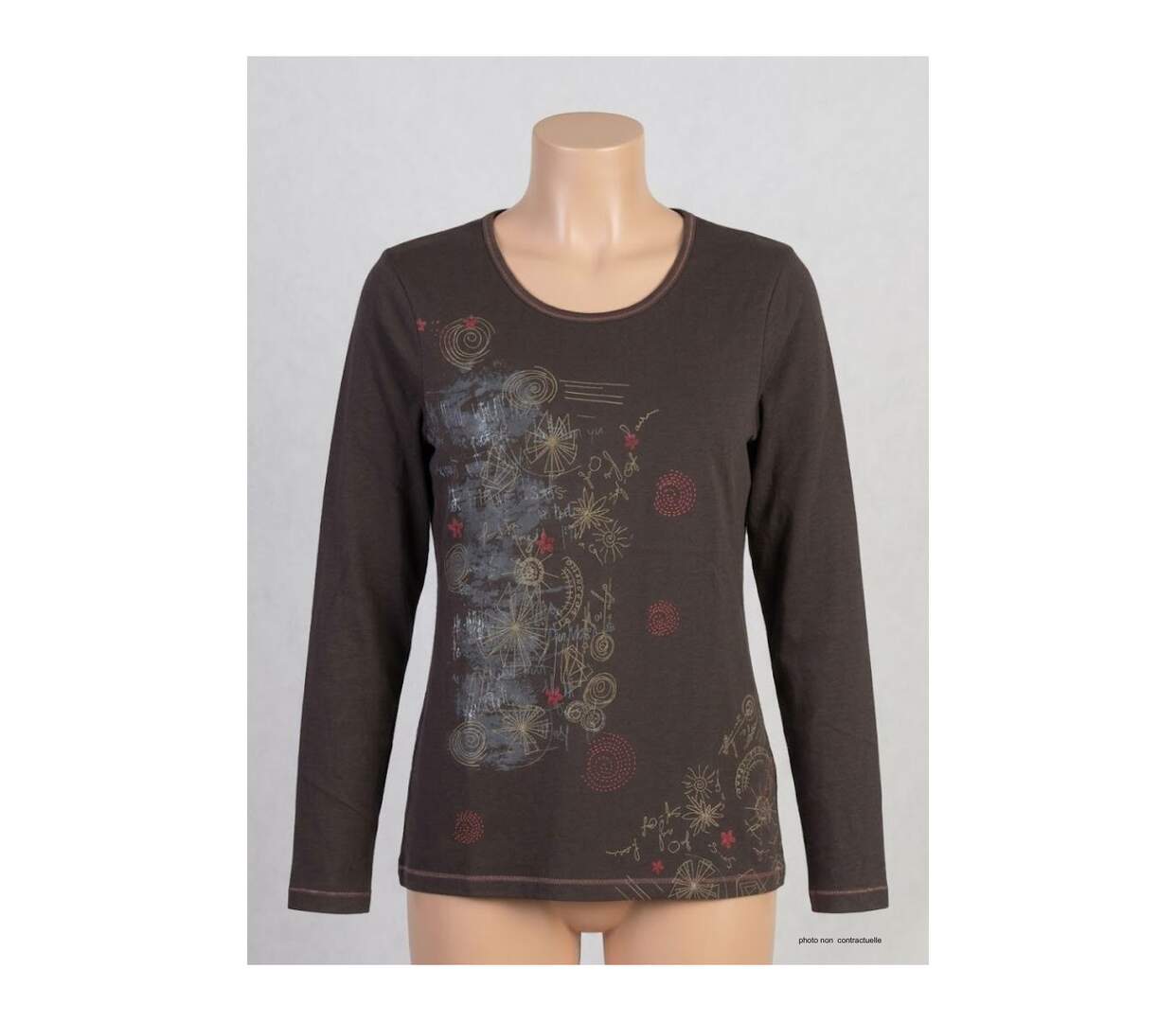 Tee-shirt MAYFLOWER DISCO2T à manches longues : le confort du pur coton stylé-3