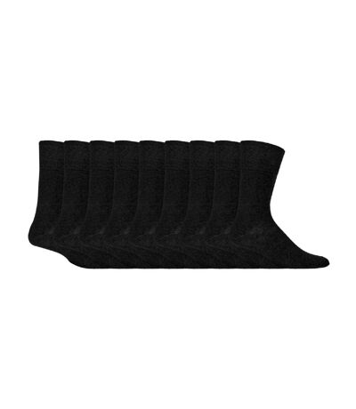 9 Pairs  NON ELASTIC Cotton Mens Socks with Loose Top - Ideal for Diabetic