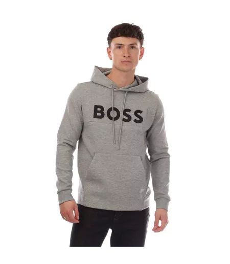 Sweat À Capuche Soody Homme Gris Hugo Boss