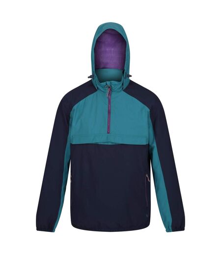 Veste softshell anorak homme bleu marine / sarcelle Regatta