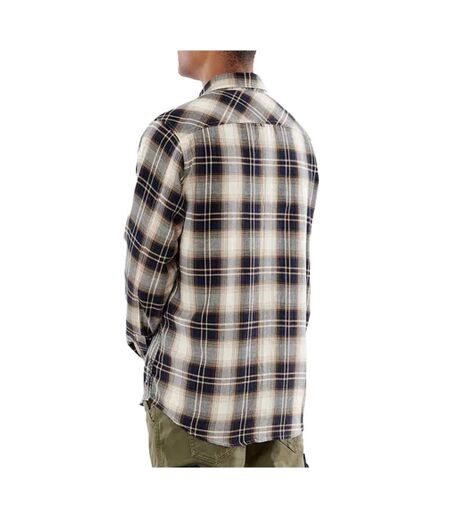 Chemise marron/marine homme kaporal caseyh - m