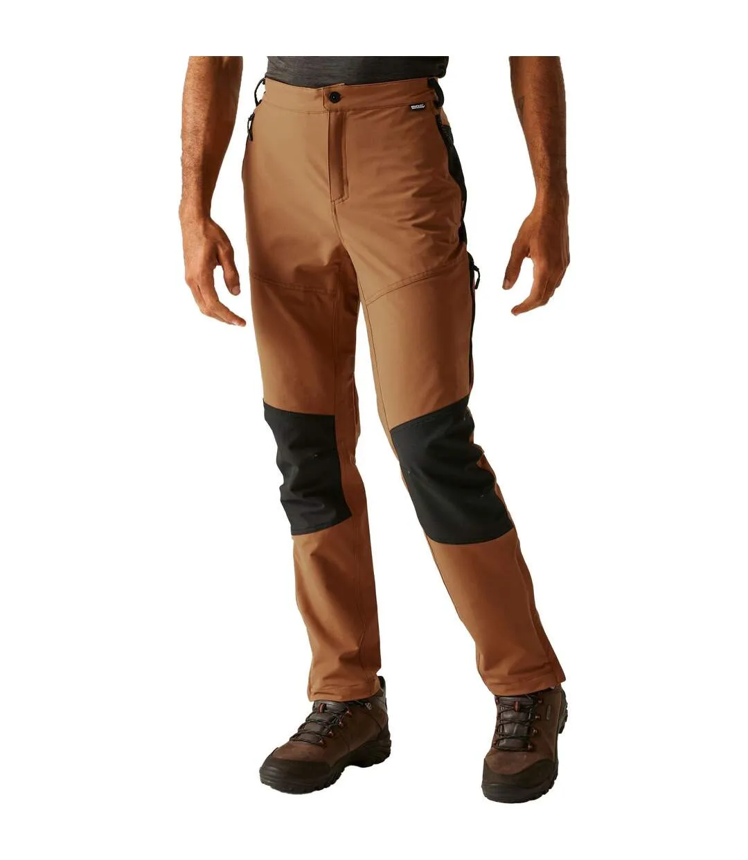 Pantalon De Randonnée Questra Homme Marron Noir Regatta-1
