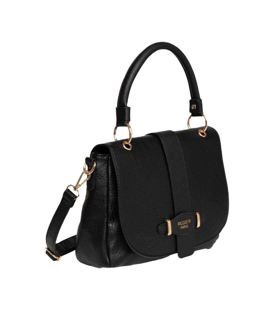 Sac à bandoulière noir femme rodier crocus olive-2