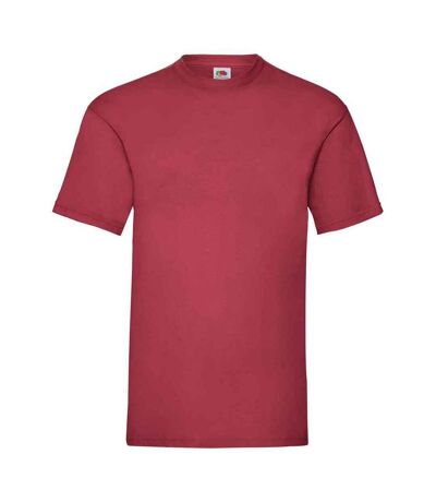 Mens valueweight t-shirt brick red Fruit of the Loom