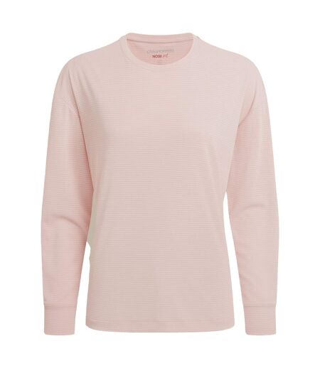 T-shirt Manches Longues Motif/style Quadrillage Femme Rose Pâle Craghoppers
