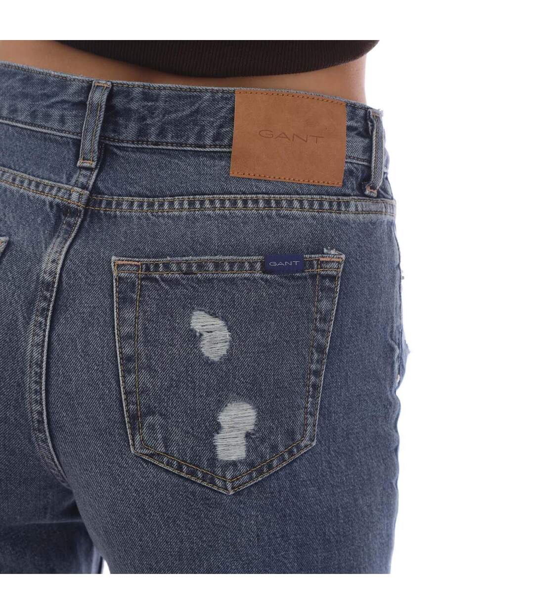 Jean Style Déchirée Camie Femme Bleu Gant-4