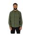 Mens Withnell Checked Cotton Shirt Green Trespass-1