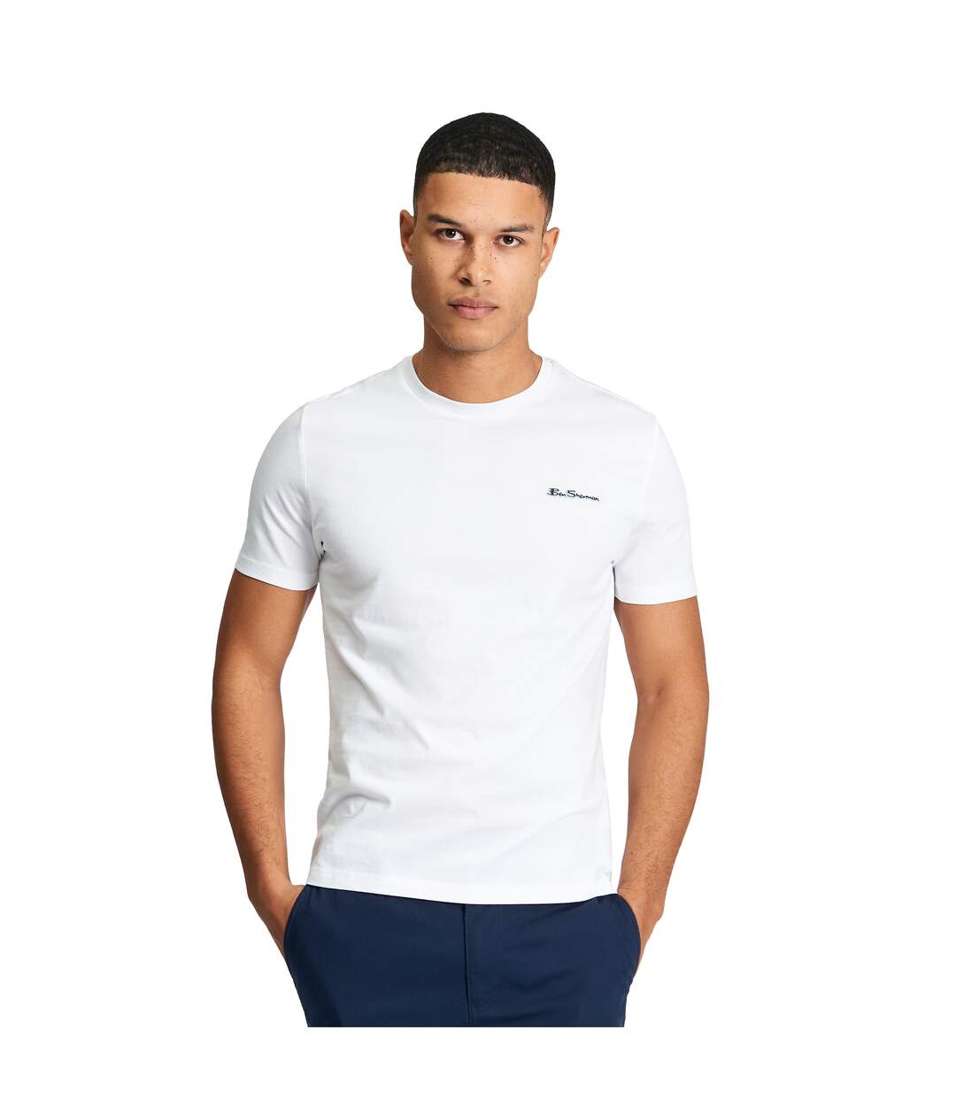 T-shirt Motif/style Signature Homme Blanc Ben Sherman-1