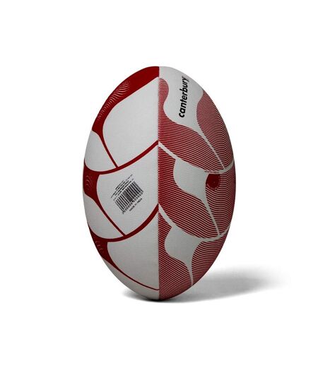 Canterbury - Ballon de rugby THRILLSEEKER PLAY (Blanc / Rouge) (Taille 4) - UTCS1895