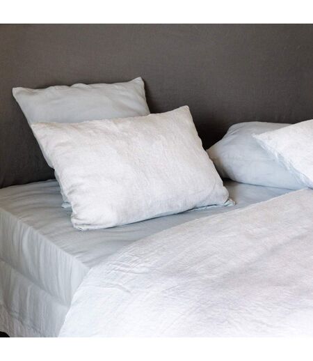 Drap housse SONATE lin lavé froissé
