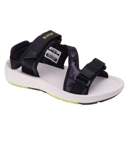 Sandales Tocel Homme Noir Gris Moyen Vert Clair Hi-Tec