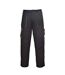 Mens Texo Contrast Workwear Trousers Black Portwest-1