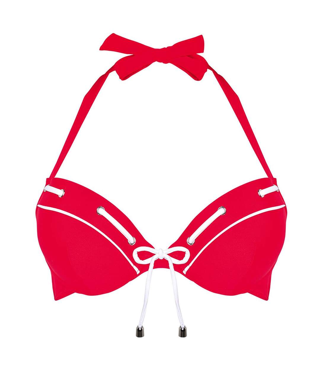 Haut de maillot push-up rouge Horizon-1