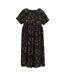 Womens/ladies Icons V Neck Midi Dress Black The Lord Of The Rings-2