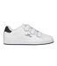 Mens 3 Touch Fastening Strap Trainers White Navy Slazenger-1
