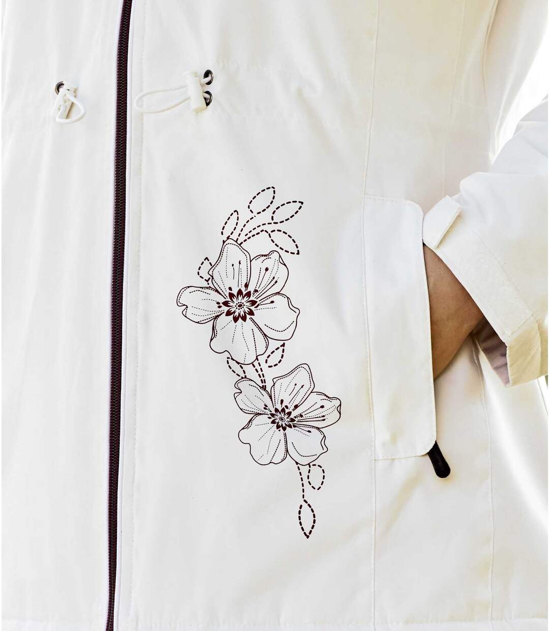 Microtech parka met bloemenprint-4
