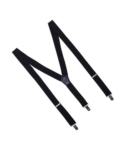 Clip-on Trouser Braces One Size Black Premier