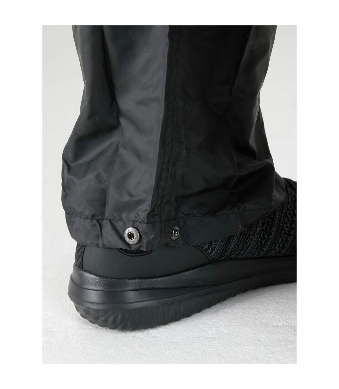 Mens D555 Elba Packaway Kingsize Over Trousers Black Duke-4