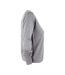 James Harvest Womens/Ladies Westmore V Neck Sweatshirt (Grey Melange) - UTUB408