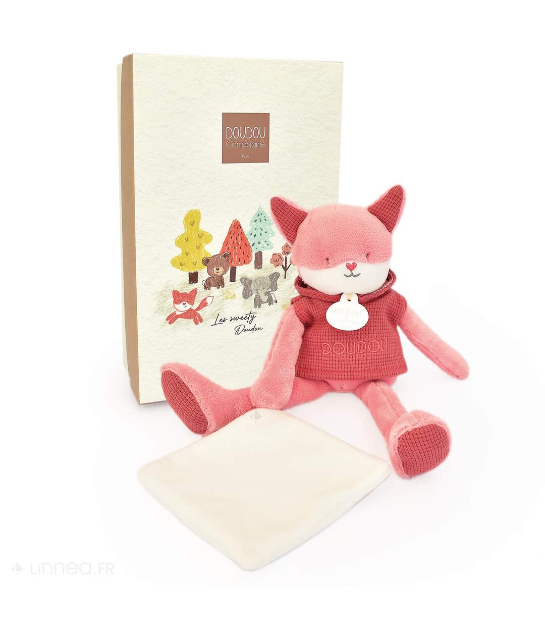 Doudou 25 cm polyester collection SWEETY DOUDOU Renard-3