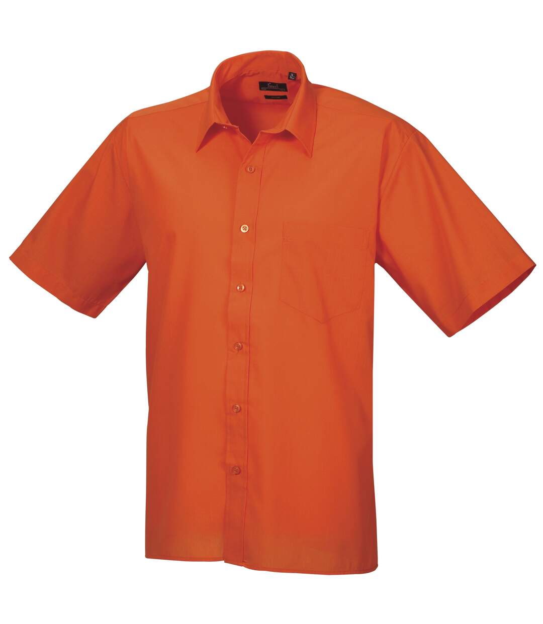 Chemise à manches courtes homme orange Premier Premier