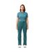 Womens/ladies Natural Dyed Denim Straight Leg Jeans Green Lacoste-4