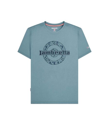 T-shirt Motif/style Cible À Motif Cachemire Homme Bleu Clair Lambretta