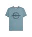 T-shirt Motif/style Cible À Motif Cachemire Homme Bleu Clair Lambretta-2
