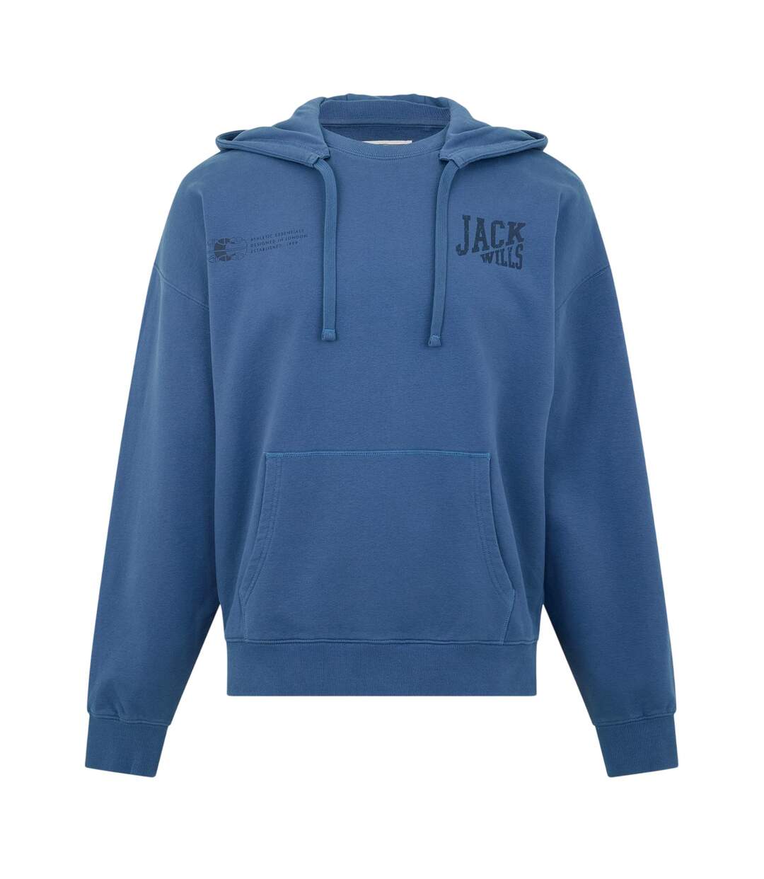 Sweat À Capuche Avec Cordons Motif/style Logo Homme Bleu Indigo Jack Wills-2