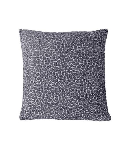 Riva Home Chenille Leopard Print Cushion Cover (Silver Grey/White)