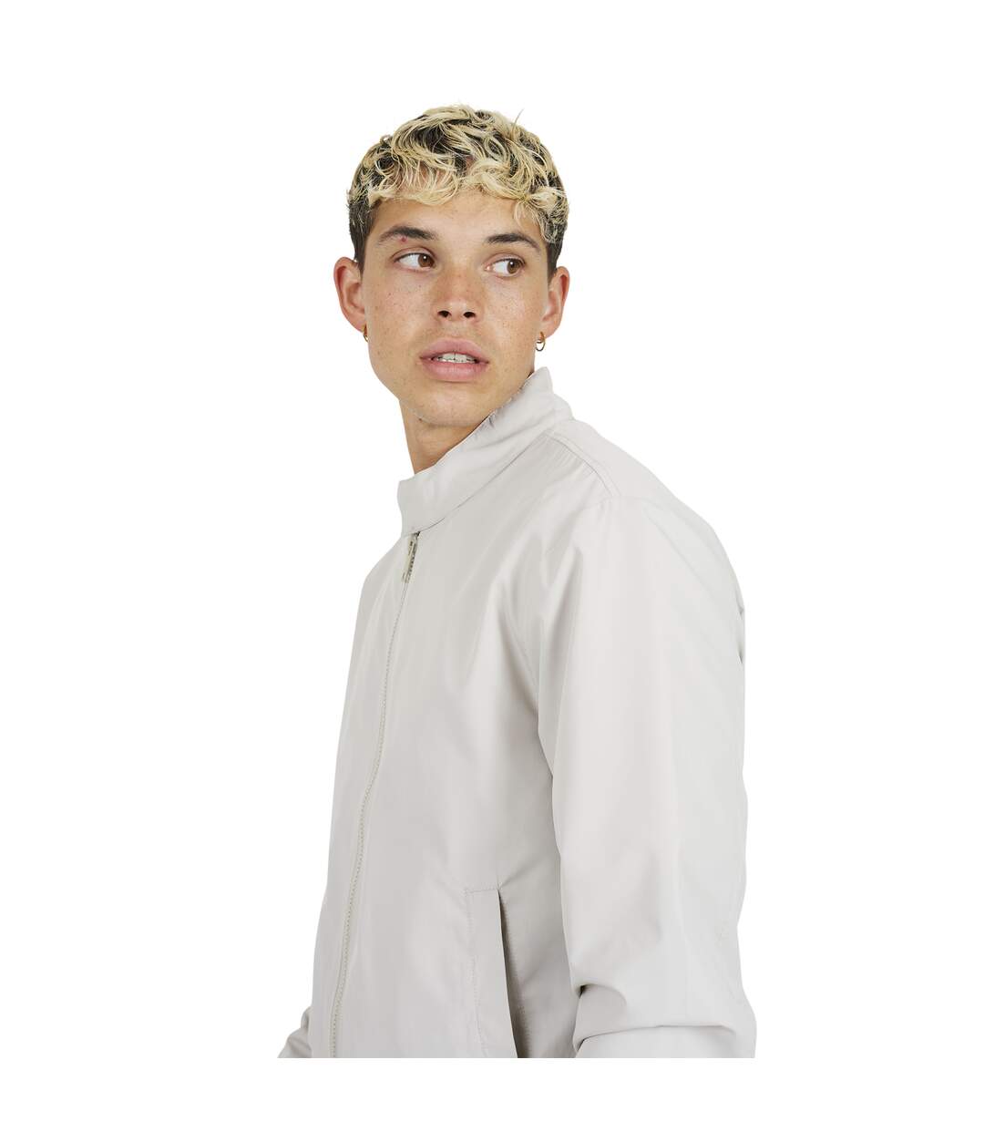 Blouson Harrington Homme Vert Pâle Brave Soul-4
