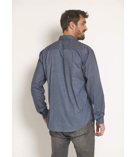 Chemise manches longues à micro motif