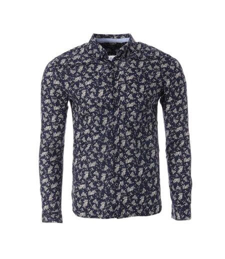 Chemises marine/blanc à motifs homme teddy smith carton - m
