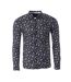 Chemises marine/blanc à motifs homme teddy smith carton - m-1