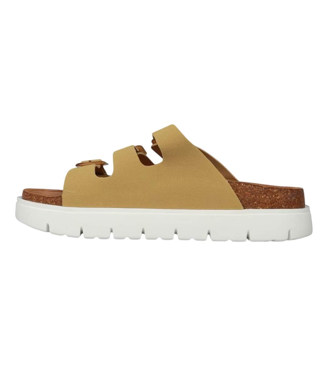 Womens/ladies Ushuaia Platform Sandals Sand Bench-2