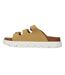 Womens/ladies Ushuaia Platform Sandals Sand Bench-2